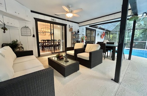 Indian River Estates House | Tropical Oasis With HEATED Pool, Just minutes from the Downtown and the Beaches.
