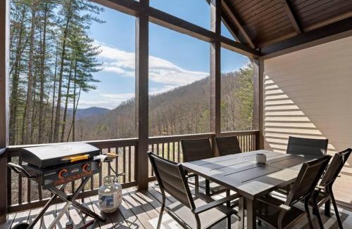 Sylva House | Valley View A - Balcony, Views, and Grill