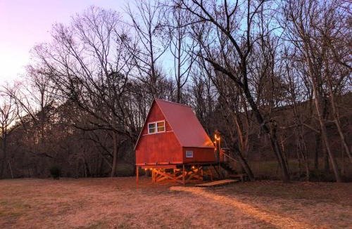 Newport Other | Walnut A Frame TreeHouse with Hammock on Farm and Large Community Barn