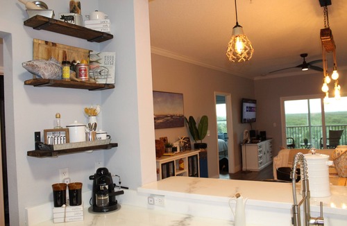 Bouchelles Island Condo | Waterfront Community 2 Bedroom - Southern Coastal Design