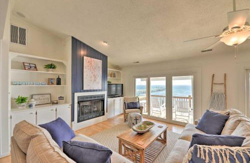 Harkers Island House | Waterfront Harkers Island Home: Sunset View & Dock