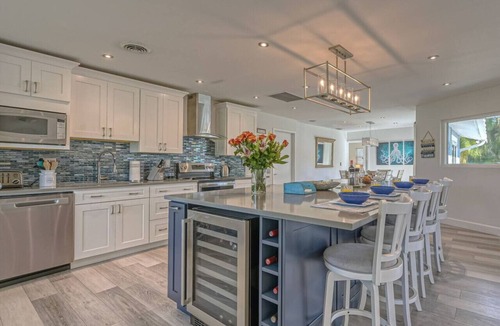 Sarasota House | Waterfront Oasis: Private Heated Pool, Fire Pit & Gourmet Kitchen - Near Beach!