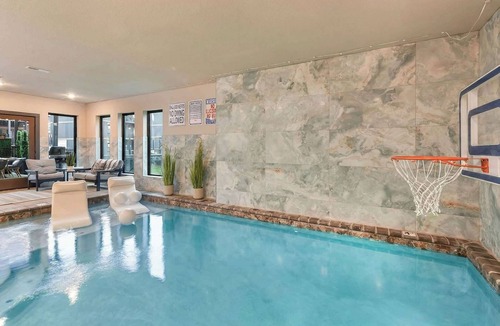 Sevierville Ski Chalet | Waterpark Included | Indoor Pool | Hot Tub | Patio