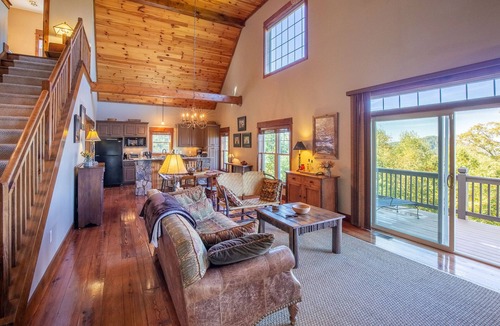 Bryson City Cabin | What A View-Mountain Views - Hot Tub - Gas Fireplace