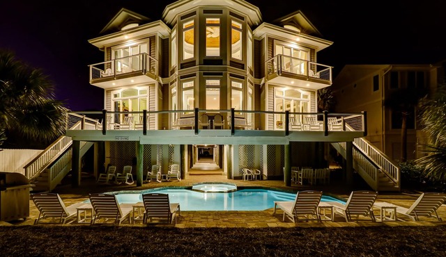 57 Dune Lane-Oceanfront -Private Beach Access, Private Pool, Elevator & MORE!