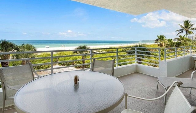 Beachfront 2BR, 2BA Marco Island condo with pool and WiFi.