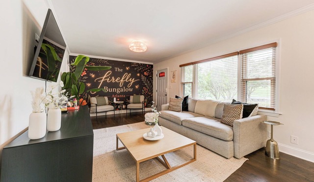 Boutique ATL Escape | Movie Room and Covered Deck