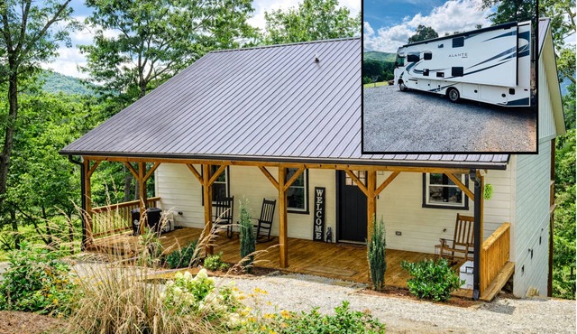 Graceland Mountain Retreat | Cottage + Private RV Guest Suite on 10+ Acres