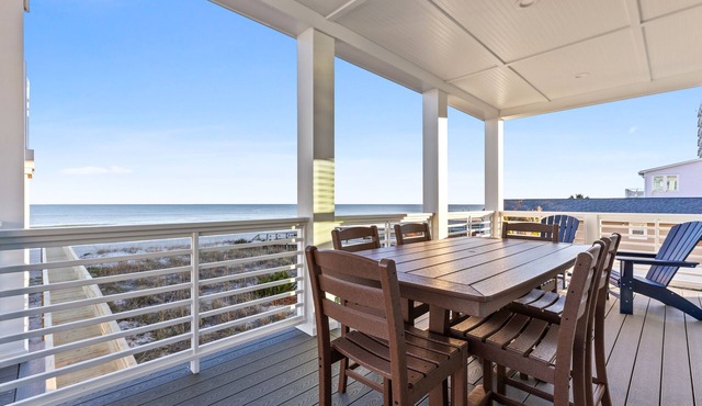 Huge, almost new oceanfront one level unit, AMAZING VIEWS, super-sized deck.