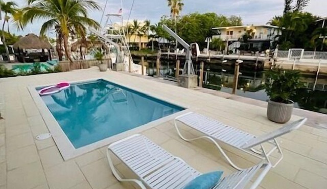 Light + Bright Islamorada Pool Home with Dock