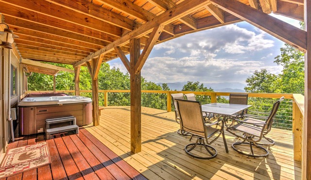 Mountain View Cabin w/Hot Tub: 27 Mi to Asheville