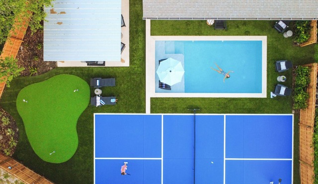 Private Pickleball Court + Pool + Putting Green