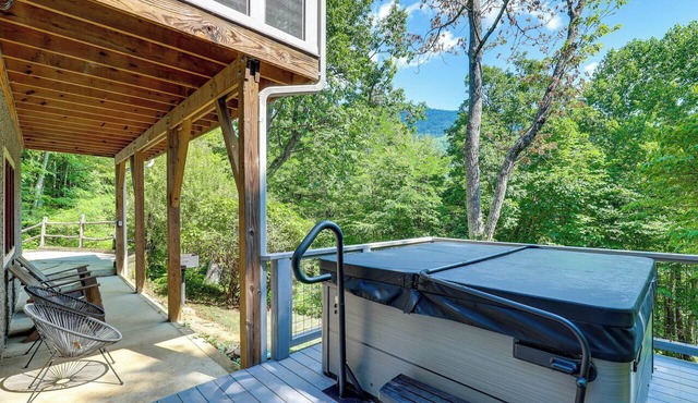 Spacious Home w/ Hot Tub & Views in Black Mountain
