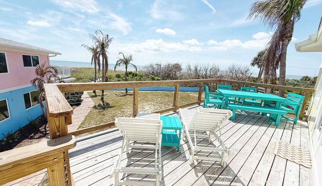Stunning 3 Bedroom Oceanfront Villa in Cocoa Beach with Private Beach Access