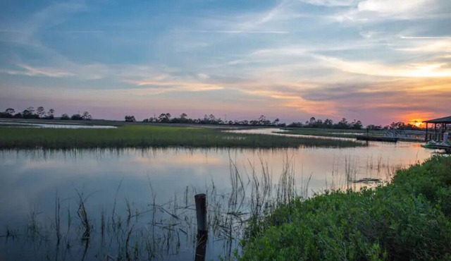 Unwind and relax in this quiet marsh oasis on Tybee Island