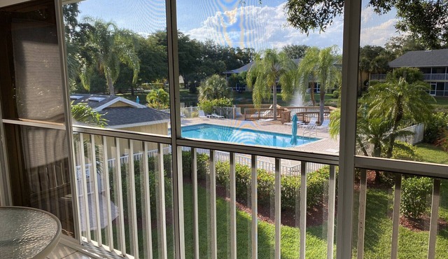 Updated and Immaculate, 2 bedroom, 2 bath end unit, next to the pool