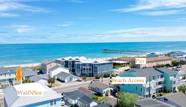 Wait'N'Sea: Ocean Views, Walk to Beach & Pier
