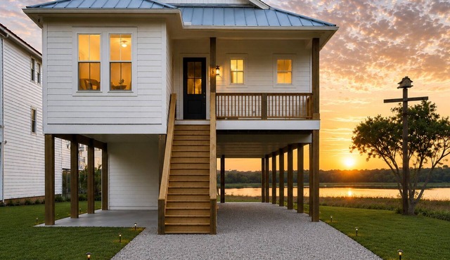 Waterfront ICW Retreat 3BR2.5 Bath Near Oak Island and Holden Beach King Bed!