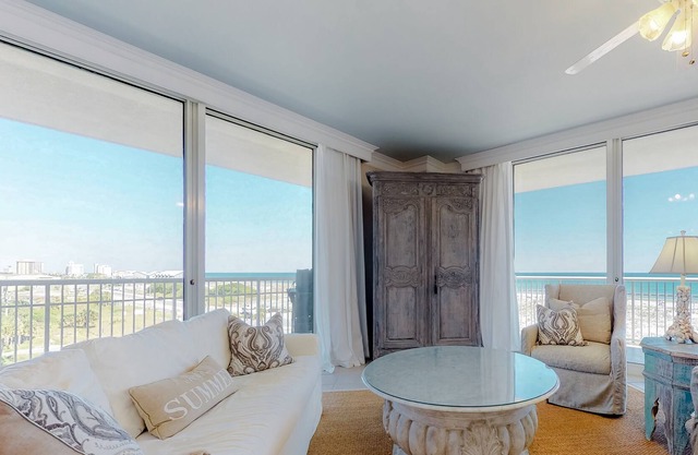 4th floor corner condo overlooking the Gulf of Mexico w/shared pool