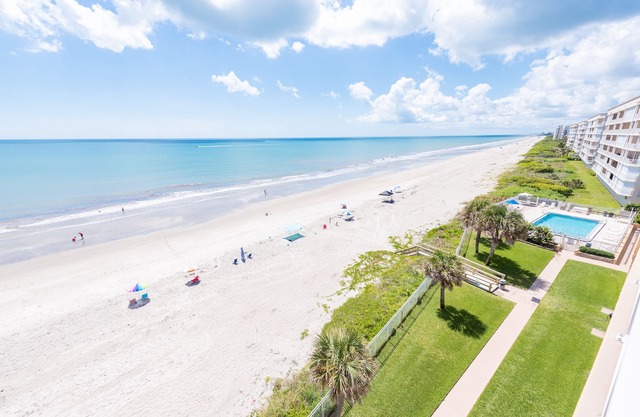 Beachfront Vacation Rental, Beautiful Views from the 6th story balcony.