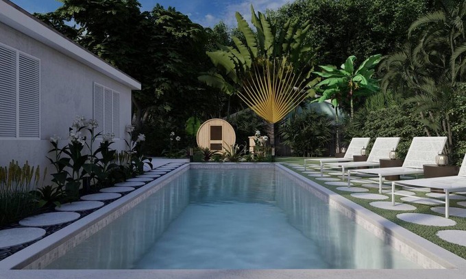 Florida North Atlantic Coast House | 2miles 2 Beach-Salt Pool outdoor makeover WIP