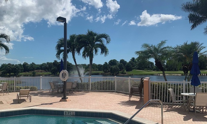 Hammock Bay Condo | ALL NEW/NO STEP LIVING W/PANORAMIC HAMMOCK BAY GOLF COURSE VIEW at MARCO SHORES