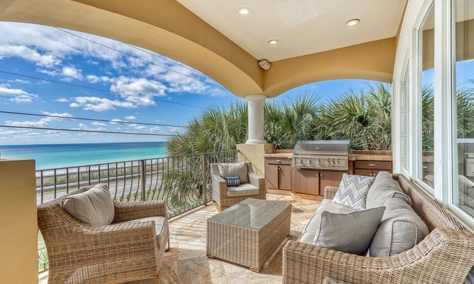 Miramar Beach House | BELLA COSTA: Private Beach! Unrivaled Luxury! Gulf Front w/Private Pool! 4 King Bedrooms!