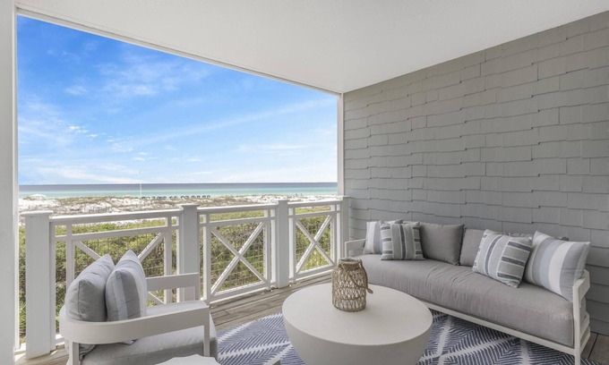 WaterSound Beach Condo | Book a Getaway Today! Gulf Views! Steps from Community Pool! Multiple Balconies!
