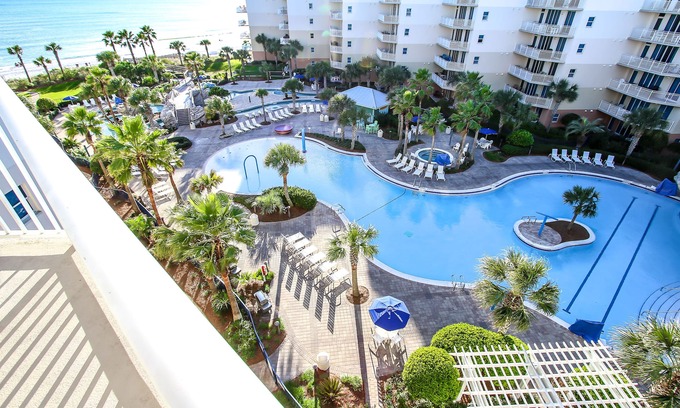 Fort Walton Beach Condo | 🦩Book Me Baby! Gorgeous Gulf & Courtyard Views~Rise Above It All!🦩