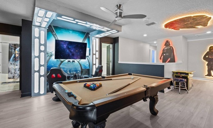 Davenport House | Brand New! Ultimate Themed Paradise! LED-Pool/Spa-GameLoft-Hollywood Theatre!
