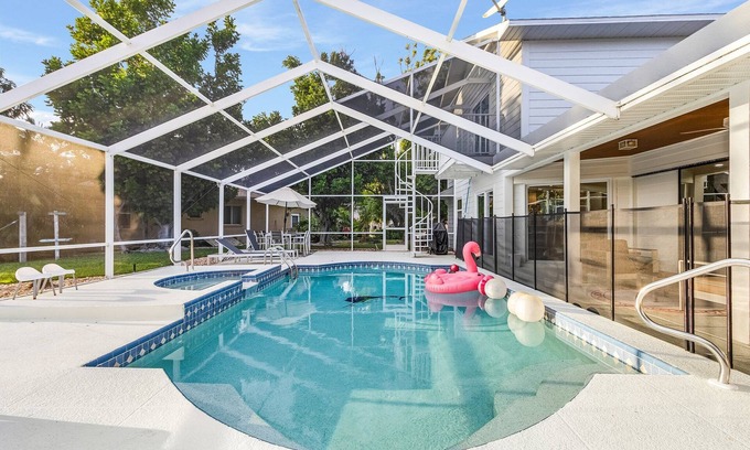 Pelican House | Coconut Cove House on Canal, Salt Water Pool & Boat Dock
