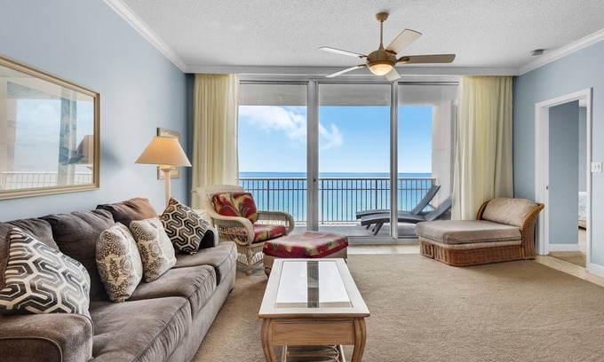 Pensacola Beach Condo | 🏝️Gulf Views-Steps2Beach-HUGE Balcony-Pool-Tennis-3BR Santa Rosa Towers 1202