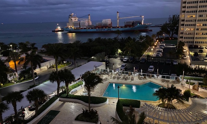 Barrier Island Condo | Modern Oceanfront Hideaway, Ship Views & Steps to the Sand. Fort Lauderdale