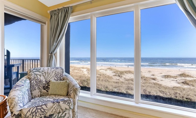 Ocean Cay Condo | Remodeled 2 Bedroom/2 Bath, 2nd floor Oceanfront condo sleeps 6. Balcony & Pool.