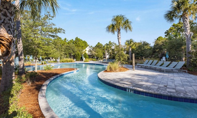Cottage District House | WaterColor: Private Heated Pool, 6-Seater Golf Cart, Park District Perfection