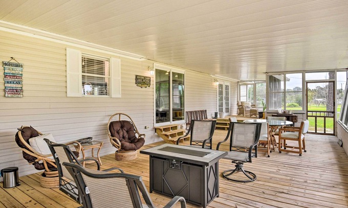 Georgetown House | Waterfront Georgetown Home w/Dock & Large Porch!