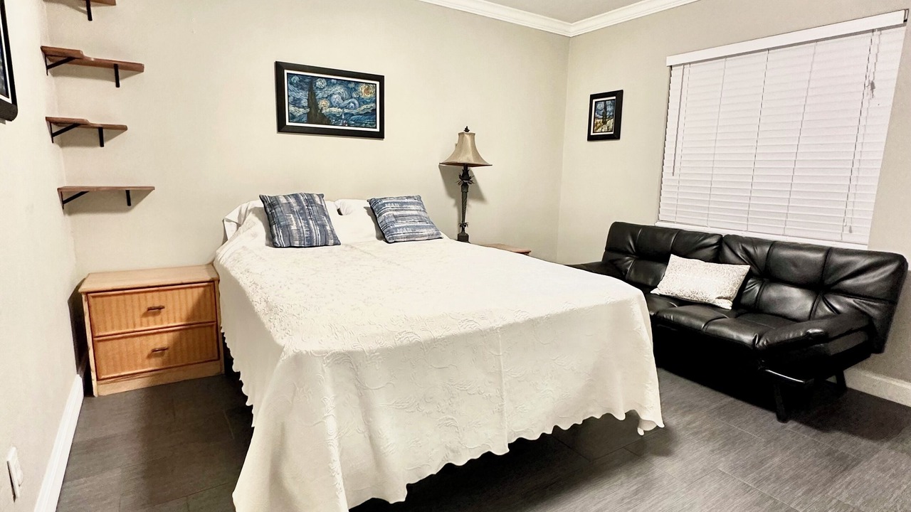 Photo of Bedroom in Winter Woods